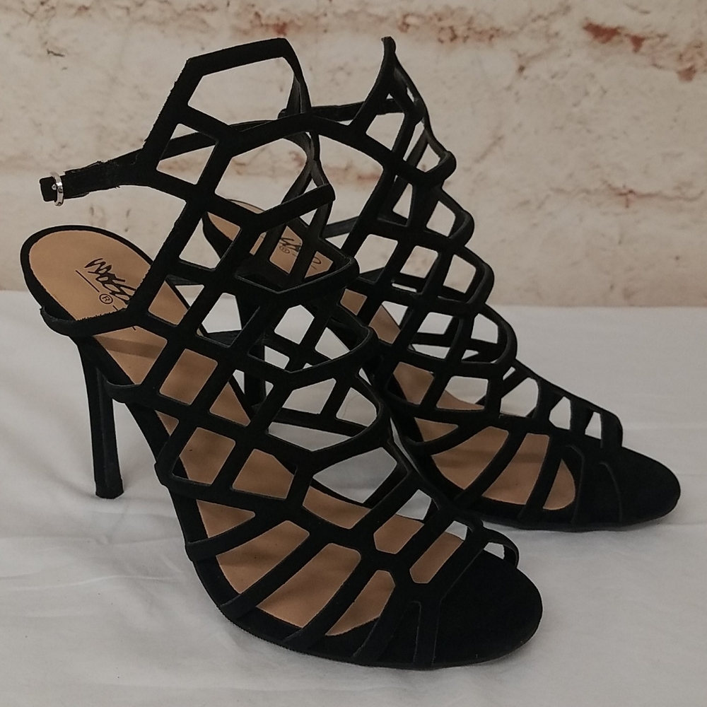 Mossimo Black Stiletto Heels Suede Size 8